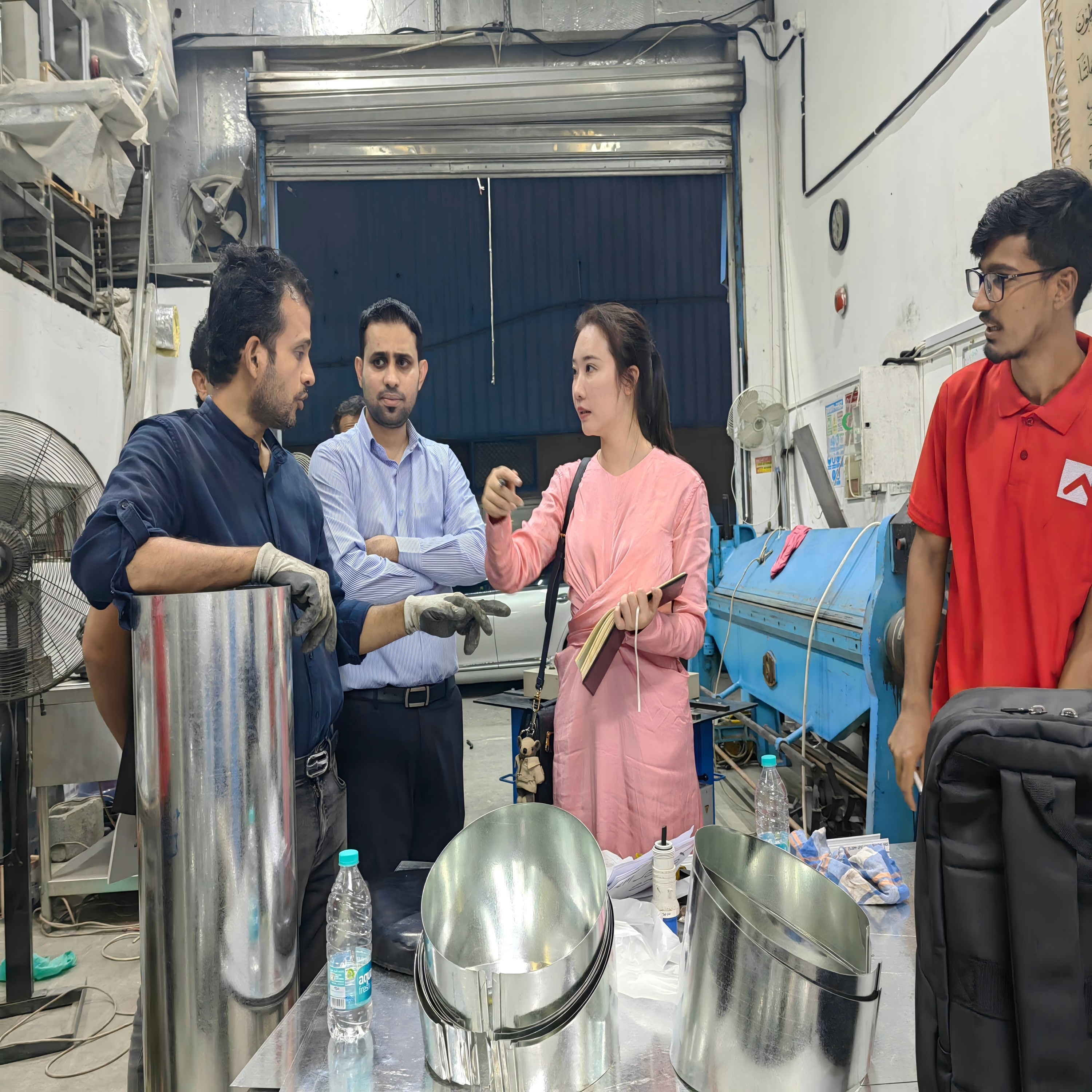 Visiting customers at the Dubai Exhibition