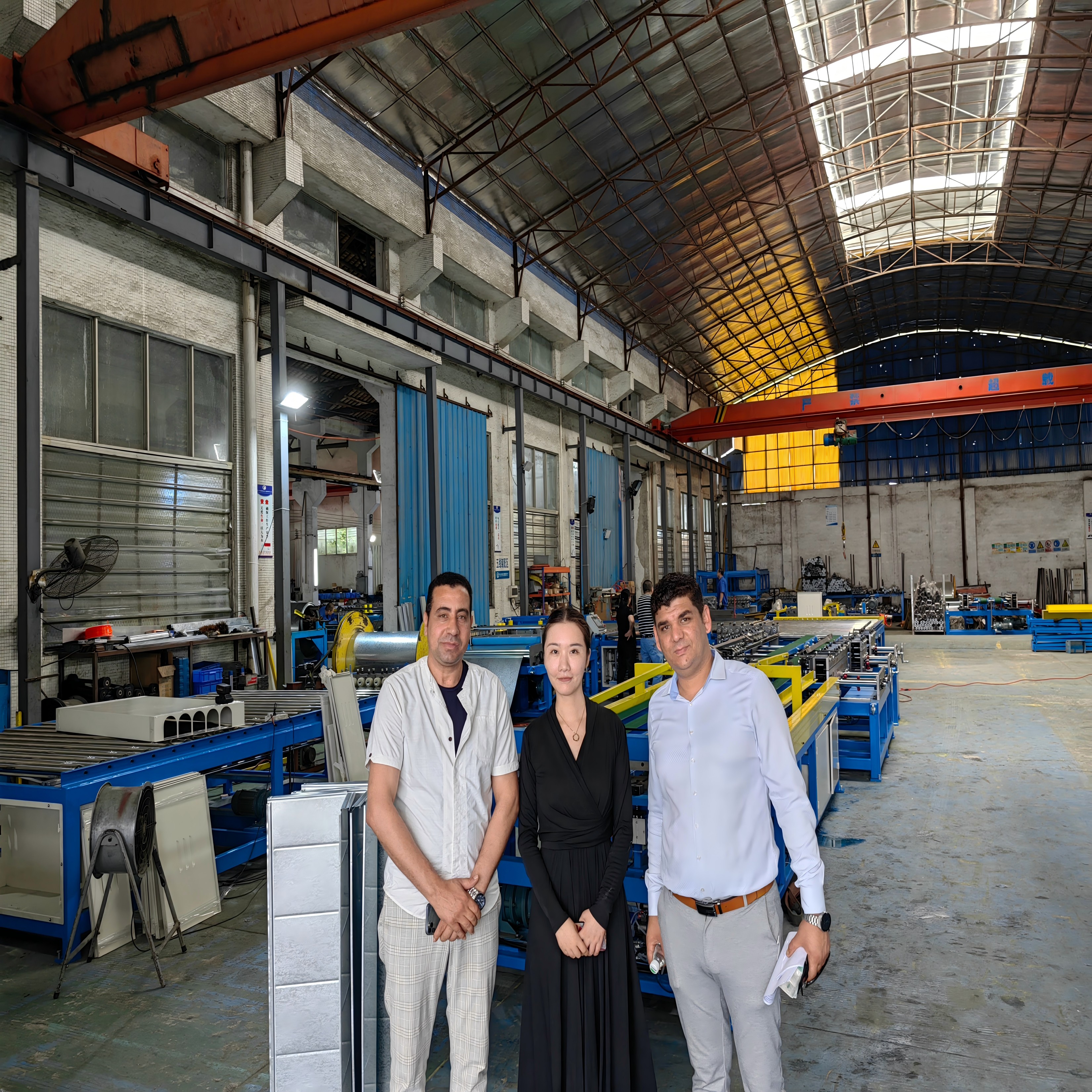 Customers visit the factory