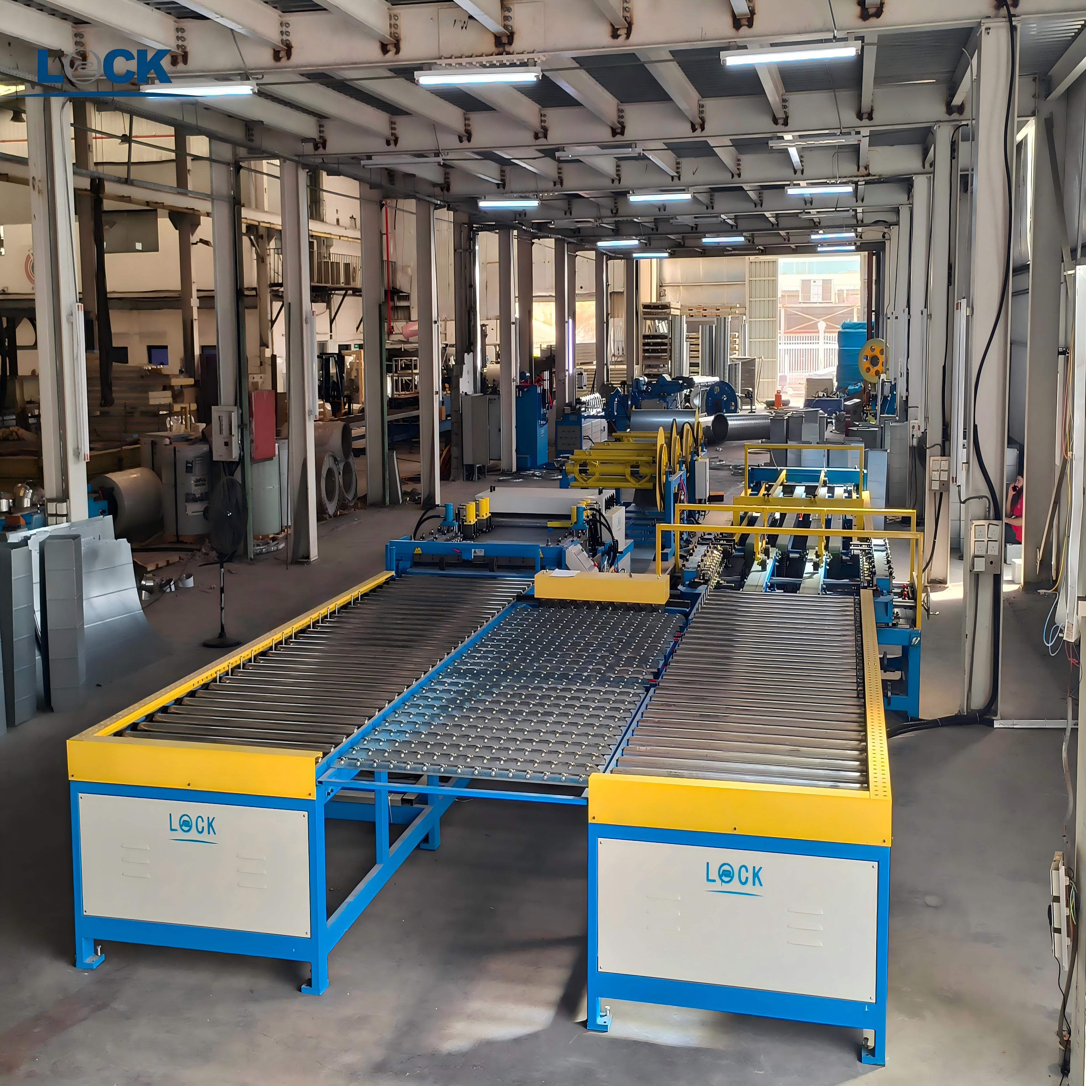 LOCKFORMING UAE complete ductwork production line installation site