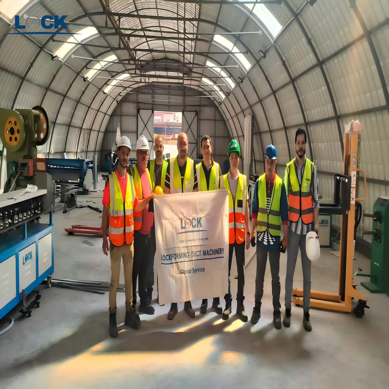 LOCKFORMING Ductwork Engineering Equipment Installation Site