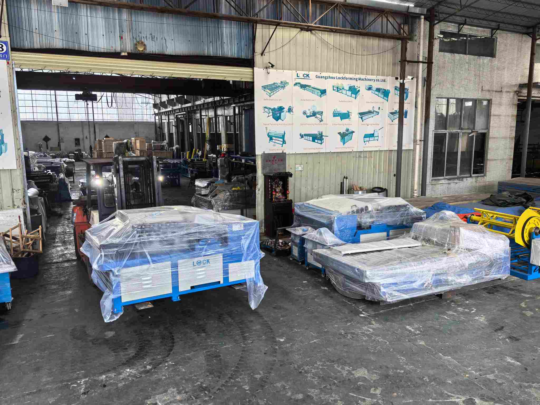 Duct production line shipped! Give customers the best service